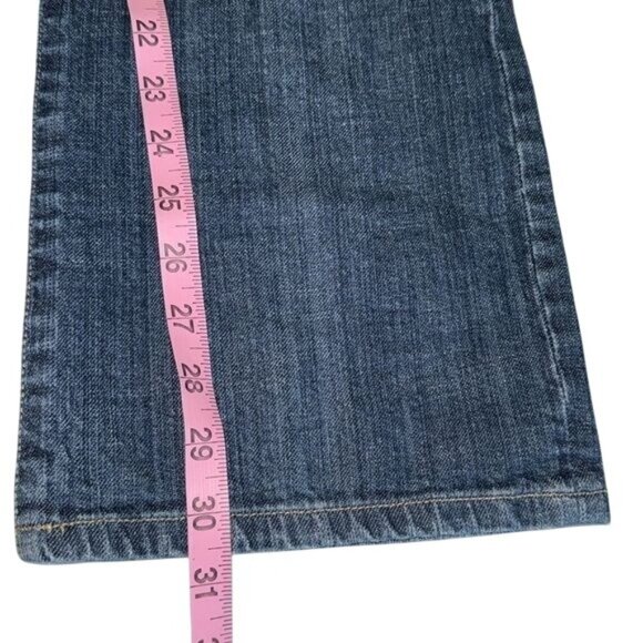 Chicos Platinum Denim Jeans Size 1 Regular Mid-Rise Bootcut Dark Wash Stretch Co - Picture 14 of 14